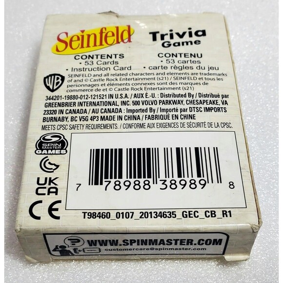 1990s TV Card Lot – 2 Friends Playing Decks + Seinfeld Trivia Game Set - Picture 3 of 11